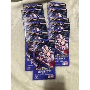 One Piece The Azure Sea’s Seven Card Game Booster Packs x11